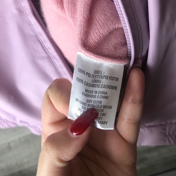 KNC Vintage cashmere lined lilac bomber jacket - Picture 6 of 6